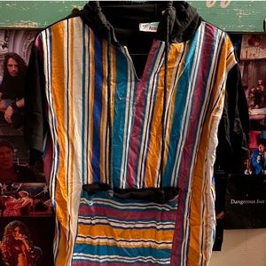 90s Vintage striped short sleeve shirt